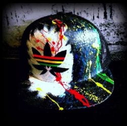 Casquette Adidas personnalisé que j'ai offerte à Mathias