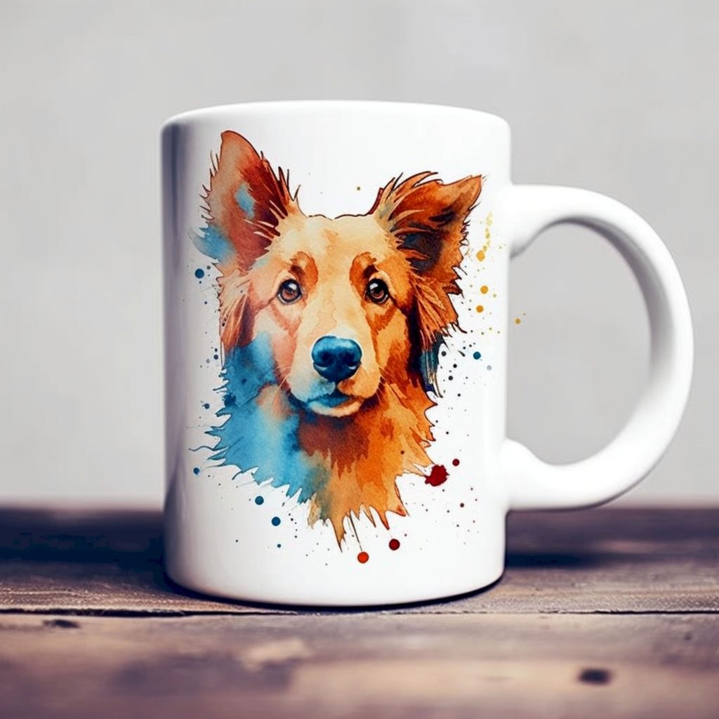 tasse personnalisée avec un chien