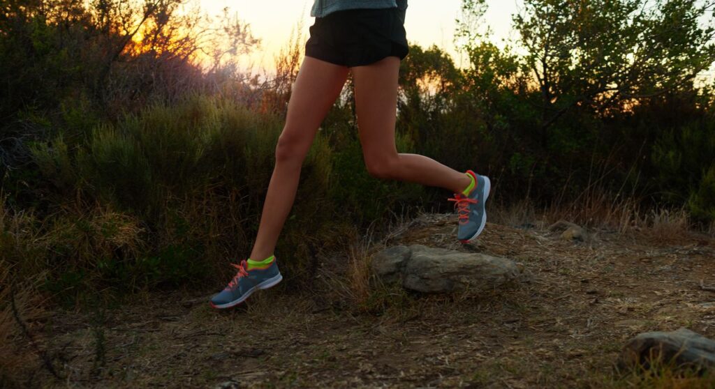 Femme en train de courir